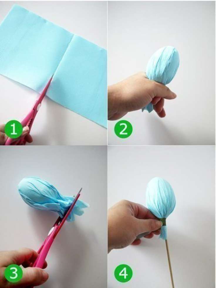 Тюльпан из бумаги своими руками: пошаговая инструкция с фото